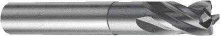Sandvik Coromant - 8mm, 4 Flute, Solid Carbide, 1mm Corner Chamfer End Mill - 63mm OAL, 30° Helix, Right Hand Flute, 8mm LOC, Right Hand Cut - Apex Tool & Supply