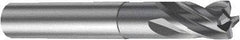 Sandvik Coromant - 8mm, 4 Flute, Solid Carbide, 1mm Corner Chamfer End Mill - 63mm OAL, 30° Helix, Right Hand Flute, 8mm LOC, Right Hand Cut - Apex Tool & Supply