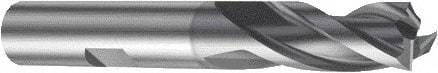 Sandvik Coromant - 12mm, 3 Flute, Solid Carbide, Corner Radius End Mill - 83mm OAL, 30° Helix, Right Hand Flute, 22.5mm LOC, Right Hand Cut - Apex Tool & Supply