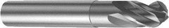 Sandvik Coromant - 6mm Diam, 6mm LOC, 4 Flute Solid Carbide Ball End Mill - 57mm OAL, 6mm Shank Diam, Ball Flute - Apex Tool & Supply