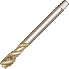 Sandvik Coromant - MF27x1.5 MF 4 Flute 6H Spiral Flute Tap - High Speed Steel, Fe Finish, 140mm OAL, Right Hand Thread, Series CoroTap 300 - Apex Tool & Supply