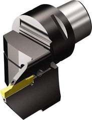 Sandvik Coromant - N123H2-0400-0004-TF Insert, Modular Grooving Blade Holder Head - Left Hand Cut, System Size C6, Through Coolant, Series CoroCut 1-2 - Apex Tool & Supply