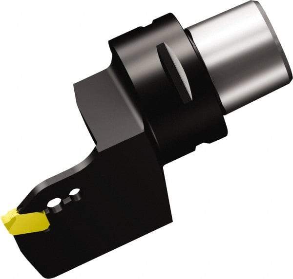 Sandvik Coromant - QD-NF-0250-0002-CM Insert, 60mm Head Length, Modular Grooving Cutting Unit Head - Left Hand Cut, System Size C4, Through Coolant, Series CoroCut QA Cutting Unit for Parting & Grooving - Apex Tool & Supply