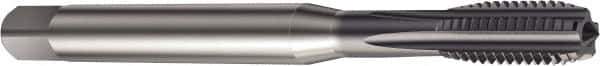 Sandvik Coromant - M6x1.00 Metric 6HX 5 Flute TiAlN Finish High Speed Steel Straight Flute Machine Tap - Right Hand Thread, 80mm OAL, 15.6mm Thread Length - Apex Tool & Supply