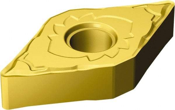 Sandvik Coromant - DNMG441 SF Grade S05F Carbide Turning Insert - 55° Diamond, 1/2" Inscr Circle, 1/4" Thick, 1/64" Corner Radius - Apex Tool & Supply