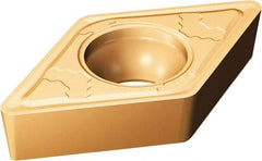 Sandvik Coromant - DCMT32.52 SMC Grade 1115 Carbide Turning Insert - TiAlN/AlCr2O3 Finish, 55° Diamond, 3/8" Inscr Circle, 5/32" Thick, 1/32" Corner Radius - Apex Tool & Supply