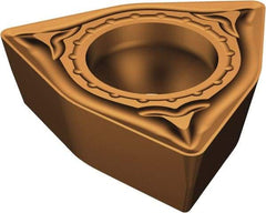 Sandvik Coromant - WPMT21.51 MM Grade 1125 Carbide Turning Insert - TiAlN/AlCr2O3 Finish, 80° Trigon, 1/4" Inscr Circle, 3/32" Thick, 1/64" Corner Radius - Apex Tool & Supply