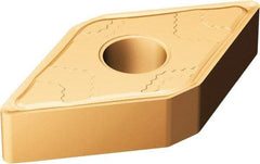 Sandvik Coromant - DNMG443 SMC Grade 1115 Carbide Turning Insert - TiAlN/AlCr2O3 Finish, 55° Diamond, 1/2" Inscr Circle, 1/4" Thick, 3/64" Corner Radius - Apex Tool & Supply