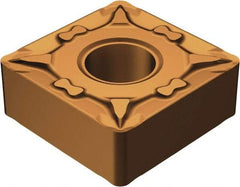 Sandvik Coromant - SNMG432 MF Grade 1125 Carbide Turning Insert - TiAlN/AlCr2O3 Finish, 90° Square, 1/2" Inscr Circle, 3/16" Thick, 1/32" Corner Radius - Apex Tool & Supply