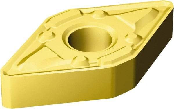 Sandvik Coromant - DNMX432 WMX Grade 2015 Carbide Turning Insert - TiCN/Al2O3/TiN Finish, 55° Diamond, 1/2" Inscr Circle, 3/16" Thick, 1/32" Corner Radius - Apex Tool & Supply