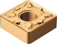Sandvik Coromant - SNMG432 MM Grade 1115 Carbide Turning Insert - TiAlN/AlCr2O3 Finish, 90° Square, 1/2" Inscr Circle, 3/16" Thick, 1/32" Corner Radius - Apex Tool & Supply