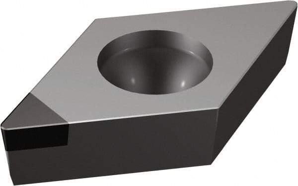 Sandvik Coromant - DCMW32.52 Grade CB20 CBN Turning Insert - Uncoated, 55° Diamond, 3/8" Inscr Circle, 5/32" Thick, 1/32" Corner Radius - Apex Tool & Supply