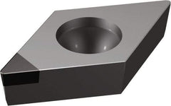 Sandvik Coromant - DCMW32.51 Grade CB20 CBN Turning Insert - Uncoated, 55° Diamond, 3/8" Inscr Circle, 5/32" Thick, 1/64" Corner Radius - Apex Tool & Supply