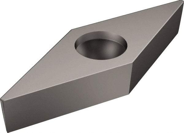 Sandvik Coromant - VBMW331 Grade H13A Carbide Turning Insert - Uncoated, 35° Diamond, 3/8" Inscr Circle, 3/16" Thick, 1/64" Corner Radius - Apex Tool & Supply