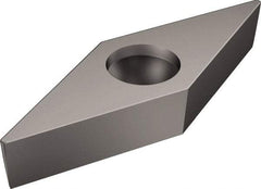 Sandvik Coromant - VBMW331 Grade H13A Carbide Turning Insert - Uncoated, 35° Diamond, 3/8" Inscr Circle, 3/16" Thick, 1/64" Corner Radius - Apex Tool & Supply