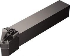 Sandvik Coromant - CSSNR/L, Right Hand Cut, 45° Lead Angle, 25mm Shank Height x 25mm Shank Width, Negative Rake Indexable Turning Toolholder - 158.32mm OAL, SNGN 12 07 08, SNG 452 Insert Compatibility, Series T-Max - Apex Tool & Supply