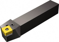 Sandvik Coromant - PSBNR/L, Right Hand Cut, 15° Lead Angle, 16mm Shank Height x 16mm Shank Width, Negative Rake Indexable Turning Toolholder - 100mm OAL, SNMG 09 03 08, SNMG 322 Insert Compatibility, Series T-Max P - Apex Tool & Supply