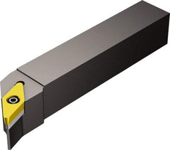 Sandvik Coromant - SVHC, Right Hand Cut, -17.50° Lead Angle, 25mm Shank Height x 25mm Shank Width, Neutral Rake Indexable Turning Toolholder - 150mm OAL, VCMT 22 05 20 Insert Compatibility, Series CoroTurn 107 - Apex Tool & Supply