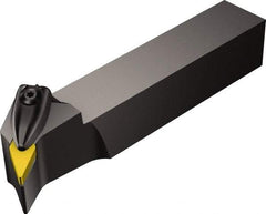 Sandvik Coromant - DVPNR/L, Right Hand Cut, -27.5° Lead Angle, 32mm Shank Height x 25mm Shank Width, Negative Rake Indexable Turning Toolholder - 170mm OAL, VNMG 16 04 08, VNMG 332 Insert Compatibility, Series T-Max P - Apex Tool & Supply