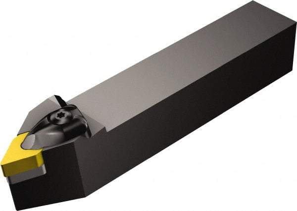 Sandvik Coromant - DDNN, Neutral Cut, 27.50° Lead Angle, 32mm Shank Height x 32mm Shank Width, Negative Rake Indexable Turning Toolholder - 170mm OAL, DNMG 15 06 08 Insert Compatibility, Series T-Max P - Apex Tool & Supply