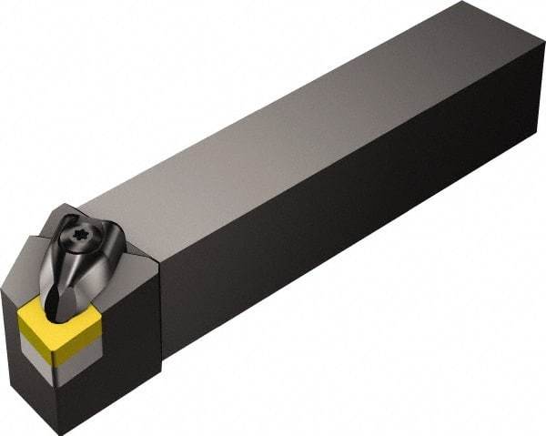 Sandvik Coromant - DCGN, Right Hand Cut, -1° Lead Angle, 1" Shank Height x 1" Shank Width, Negative Rake Indexable Turning Toolholder - 6" OAL, CNMG 12 04 08 Insert Compatibility, Series T-Max P - Apex Tool & Supply