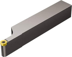 Sandvik Coromant - SRDC, Left Hand Cut, 25mm Shank Height x 25mm Shank Width, Neutral Rake Indexable Turning Toolholder - 150mm OAL, RCMT 08 03 M0 Insert Compatibility, Series CoroTurn 107 - Apex Tool & Supply