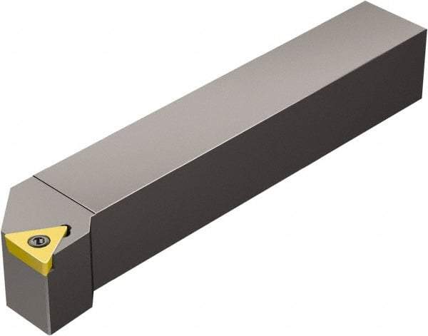 Sandvik Coromant - STFC, Left Hand Cut, -1° Lead Angle, 1" Shank Height x 1" Shank Width, Neutral Rake Indexable Turning Toolholder - 6" OAL, TCMT 16 T3 08 Insert Compatibility, Series CoroTurn 107 - Apex Tool & Supply