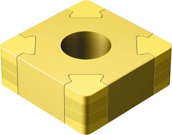 Sandvik Coromant - SNGA433 Grade 7525 CBN Turning Insert - 90° Square, 1/2" Inscr Circle, 3/16" Thick, 3/64" Corner Radius - Apex Tool & Supply