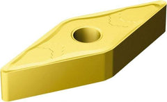 Sandvik Coromant - VNMG333 MMC Grade 2025 Carbide Turning Insert - TiCN/Al2O3/TiN Finish, 35° Diamond, 3/8" Inscr Circle, 3/16" Thick, 3/64" Corner Radius - Apex Tool & Supply