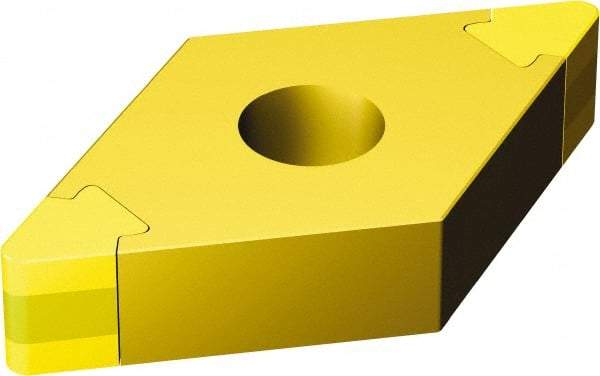 Sandvik Coromant - DNGA331 Grade 7525 CBN Turning Insert - 55° Diamond, 3/8" Inscr Circle, 3/16" Thick, 1/64" Corner Radius - Apex Tool & Supply