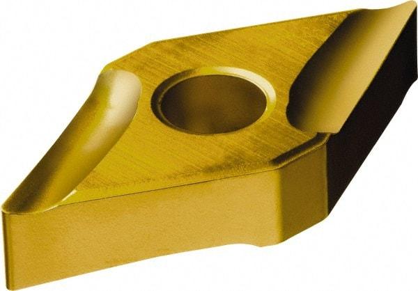 Sandvik Coromant - TCMT1.81.52 KM Grade 3210 Carbide Turning Insert - TiCN/Al2O3/TiN Finish, 60° Triangle, 7/32" Inscr Circle, 3/32" Thick, 1/32" Corner Radius - Apex Tool & Supply