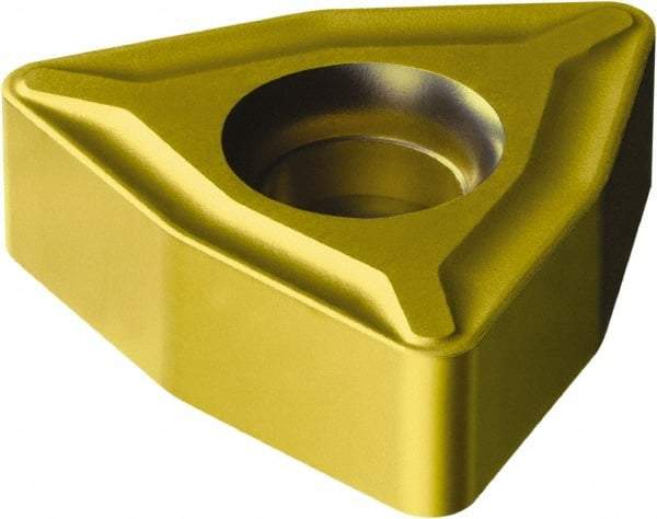 Sandvik Coromant - WNMX1509 MM Grade 2135 Carbide Turning Insert - TiCN/AI2O3/TiN Finish, 80° Trigon, 22.23mm Inscr Circle, 3/8" Thick, 11mm Corner Radius - Apex Tool & Supply