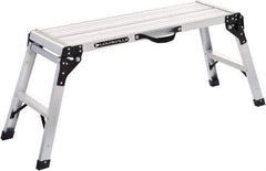 Louisville - 21" 1 Step Work Platform - Work Platform, 225 Lb Capacity, 21" Platform Height, 47-7/8" Base Width x 16-1/4" Base Depth, Aluminum - Apex Tool & Supply