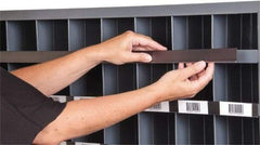Aigner Index - 32-5/8" Long x 1-1/8" Wide, Self Adhesive Back, Label Holder - Apex Tool & Supply