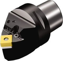 Sandvik Coromant - Neutral Cut, Size C6, SNMG 15 06 12 & SNMG 543 Insert Compatiblity, External Modular Turning & Profiling Cutting Unit Head - 0.5mm Ctr to Cutting Edge, 65mm Head Length, Through Coolant, Series T-Max P - Apex Tool & Supply