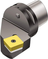 Sandvik Coromant - Right Hand Cut, Size C10, SBMT 38 12 32 Insert Compatiblity, Internal Modular Turning & Profiling Cutting Unit Head - 58mm Ctr to Cutting Edge, 110mm Head Length, Through Coolant, Series CoroTurn 107 - Apex Tool & Supply