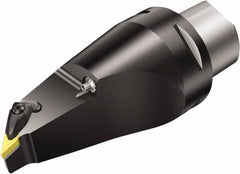 Sandvik Coromant - Left Hand Cut, Size C8, VNMG 16 04 08 & VNMG 332 Insert Compatiblity, External Modular Turning & Profiling Cutting Unit Head - 1.23mm Ctr to Cutting Edge, 160mm Head Length, Through Coolant, Series T-Max P - Apex Tool & Supply