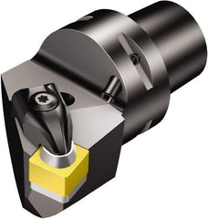 Sandvik Coromant - Right Hand Cut, Size C5, SNG 452 & SNGN 12 07 08 Insert Compatiblity, Modular Turning & Profiling Cutting Unit Head - 27mm Ctr to Cutting Edge, 60mm Head Length, Through Coolant, Series T-Max - Apex Tool & Supply