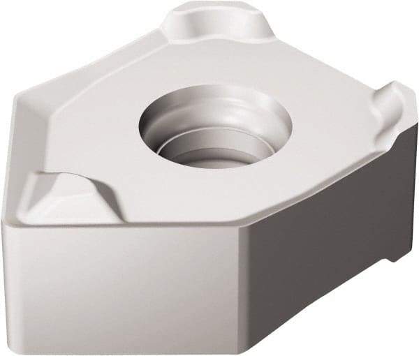 Sandvik Coromant - 345N13T5 MW8 Grade 1040 Carbide Milling Insert - TiAlN2 Finish, 5.95mm Thick, 13mm Inscribed Circle - Apex Tool & Supply