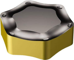 Sandvik Coromant - HNGX090520 KM Grade 3330 Carbide Milling Insert - TiCN/Al2O3/TiN Finish, 5.56mm Thick, 16.2mm Inscribed Circle - Apex Tool & Supply