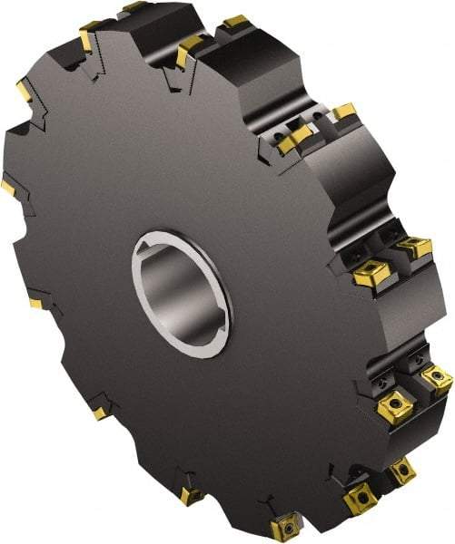 Sandvik Coromant - Arbor Connection, 1.0709" Cutting Width, 3.5236" Depth of Cut, 250mm Cutter Diam, 1.9685" Hole Diam, Indexable Slotting Cutter - 1.9685" Shank Diam, N331.1A-11 Insert, Neutral Cutting Direction - Apex Tool & Supply