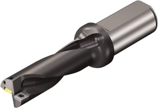 Sandvik Coromant - 107mm Max Drill Depth, 3xD, 35.5mm Diam, Indexable Insert Drill - 40mm Shank Diam, 40 Cylindrical Shank - Apex Tool & Supply