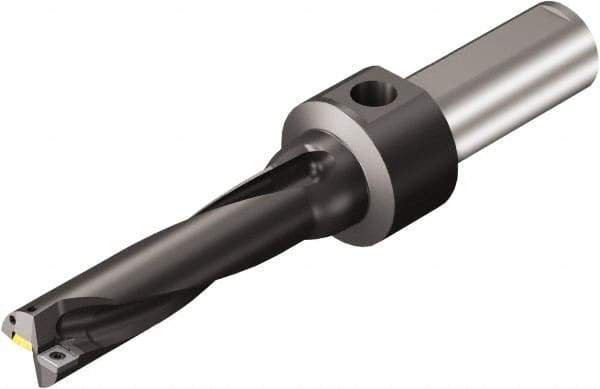 Sandvik Coromant - 158.7mm Max Drill Depth, 4xD, 39.67mm Diam, Indexable Insert Drill - 38.1mm Shank Diam, 1.5 Cylindrical Shank - Apex Tool & Supply