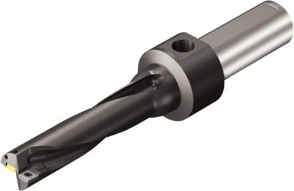 Sandvik Coromant - 171.4mm Max Drill Depth, 4xD, 42.85mm Diam, Indexable Insert Drill - 38.1mm Shank Diam, 1.5 Cylindrical Shank - Apex Tool & Supply