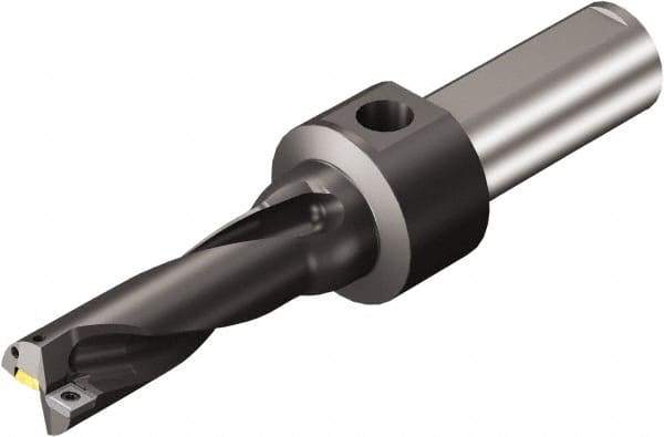 Sandvik Coromant - 119.02mm Max Drill Depth, 3xD, 39.67mm Diam, Indexable Insert Drill - 38.1mm Shank Diam, 1.5 Cylindrical Shank - Apex Tool & Supply