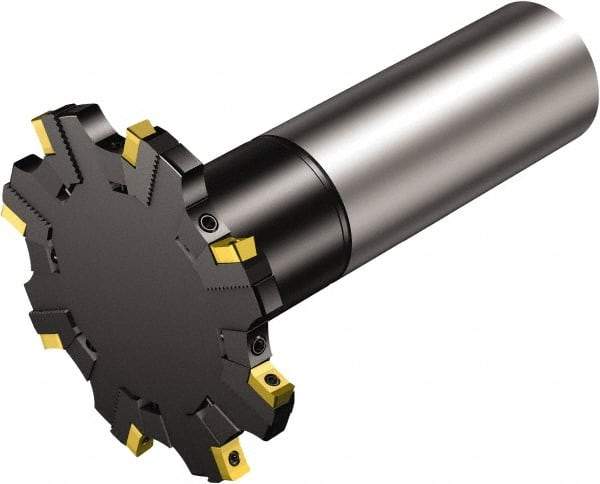 Sandvik Coromant - 42 Connection, 97mm Cutter Diam, 1.6535" Hole Diam, 8 Tooth Indexable Slotting Cutter - R331.52..Axx..R Toolholder, N331.1A-08 Insert, Right Hand Cutting Direction - Apex Tool & Supply