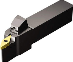 Sandvik Coromant - QS-TR-V..R/L..HP, Right Hand Cut, -3° Lead Angle, 20mm Shank Height x 20mm Shank Width, Neutral Rake Indexable Turning Toolholder - 113mm OAL, TR-VB1308 Insert Compatibility, Series CoroTurn TR - Apex Tool & Supply