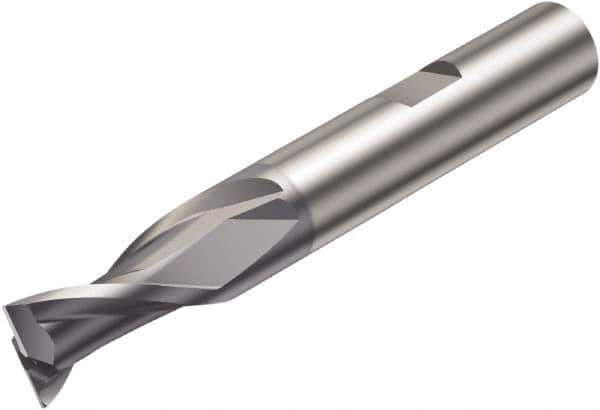Sandvik Coromant - 16mm, 2 Flute, Solid Carbide, Corner Radius End Mill - 92mm OAL, 30° Helix, Right Hand Flute, 26.5mm LOC, Right Hand Cut - Apex Tool & Supply