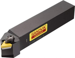 Sandvik Coromant - CTTPR/L, Left Hand Cut, 30° Lead Angle, 25mm Shank Height x 25mm Shank Width, Positive Rake Indexable Turning Toolholder - 150mm OAL, TPUN 16 03 08, TPU 322 Insert Compatibility, Series T-Max S - Apex Tool & Supply