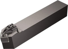 Sandvik Coromant - DSDNN..-2, Neutral Cut, 45° Lead Angle, 25mm Shank Height x 25mm Shank Width, Negative Rake Indexable Turning Toolholder - 150mm OAL, SNGQ 12 07 08, SNGQ 452 Insert Compatibility, Series T-Max P - Apex Tool & Supply